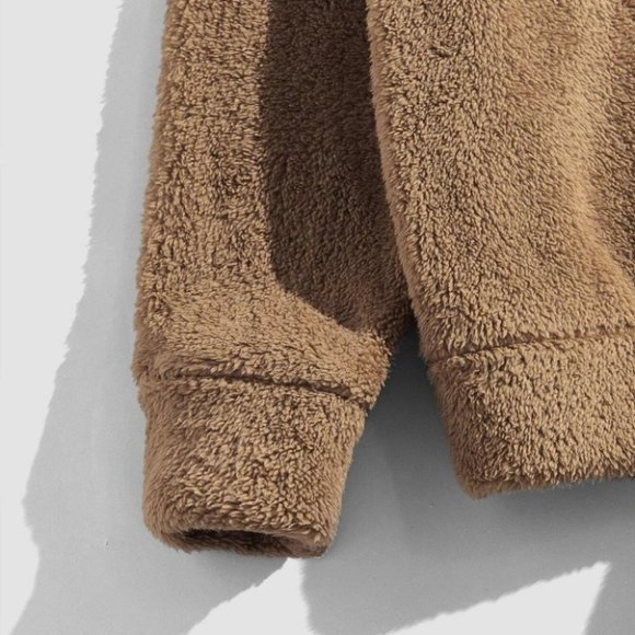 Brown Mens Flannel Hoddie And Pants - Picture 5 of 6